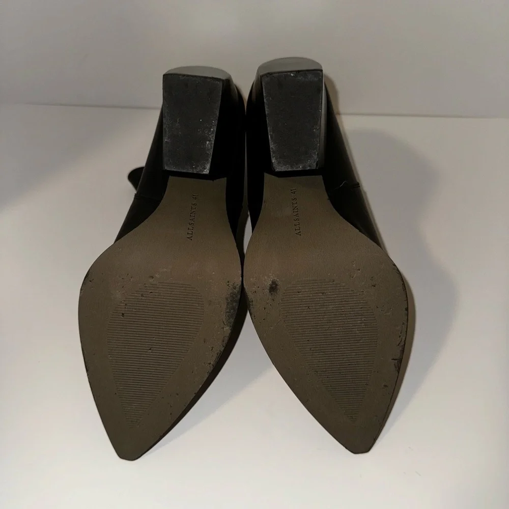 All Saints Ria black Chelsea ankle boot 41=11